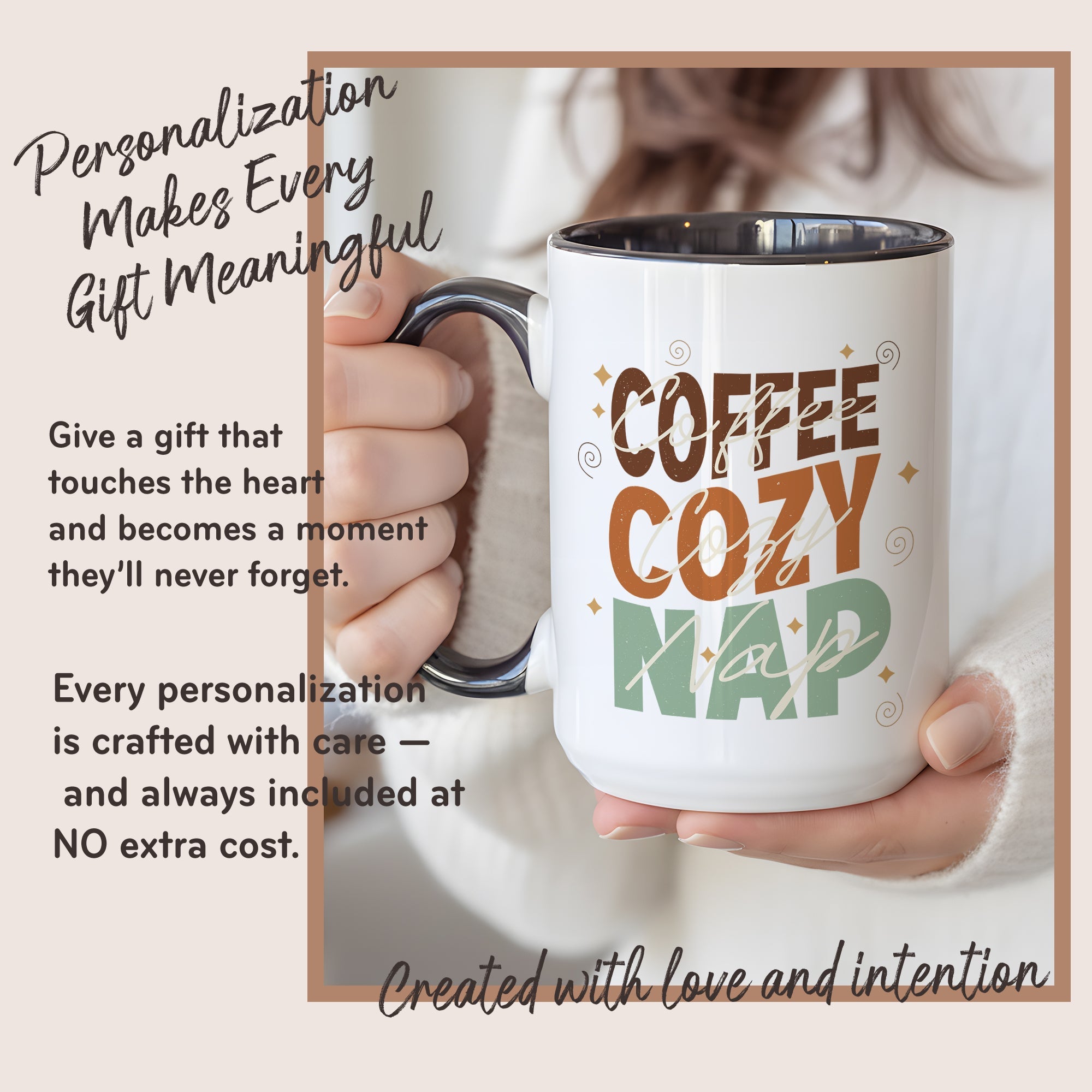 Coffee Cozy Nap Mug – Retro Coffee Lover Gift – Funny Caffeine Coffee Cup – 11oz 15oz Ringer Mug | Mug 128